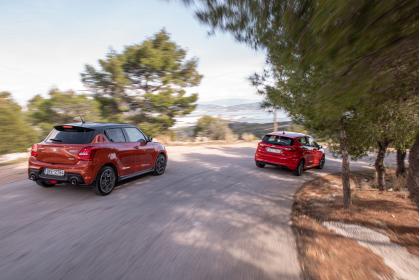 Suzuki Swift Sport Hybrid 129Ps vs Ford Fiesta ST-Line mHEV 155Ps